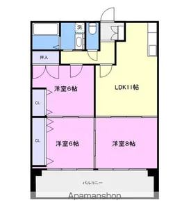 ウェンブリ【201号室】の間取り