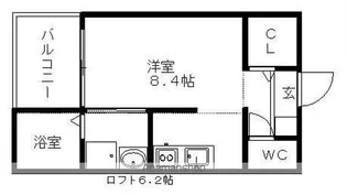 Lucie本陣【205号室】の間取り