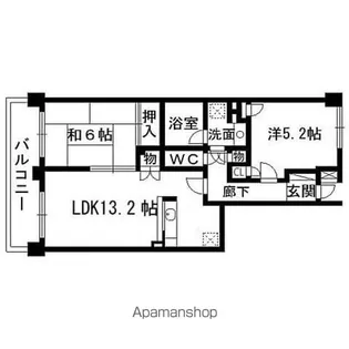 泉中央パークホームズ 402【402号室】の間取り