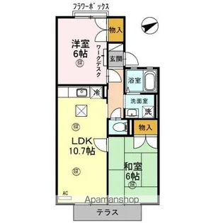 アイビハイツ C棟【1階】の間取り