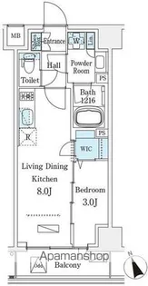 ジオエント早稲田【4階】の間取り