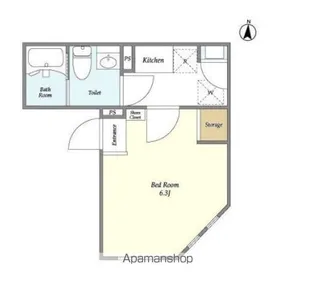 タスキSMART新宿【3階】の間取り