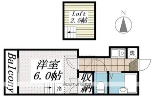 甲府第2レジデンス【2階】の間取り