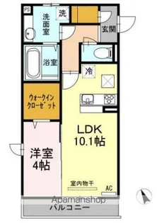 プリムローズ【1階】の間取り