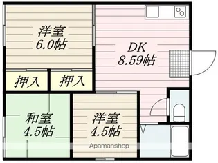C−FLAT B【2階】の間取り