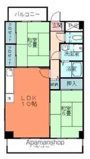 庚午山本ビル【402号室】の間取り
