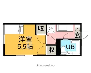 ヒルトップ汐入【101号室】の間取り