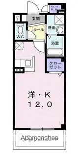 サンリッツ高宮C【103号室】の間取り