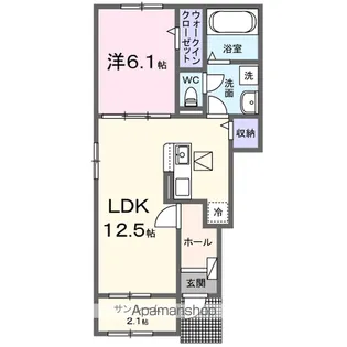 メゾンシュエットⅡ【1階】の間取り
