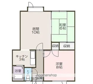 コーポ都【1-B号室】の間取り