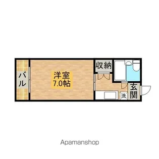 フォレストビュー西片江【210号室】の間取り