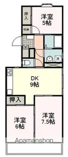 レジデンス小倉【201号室】の間取り