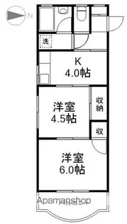 ホワイトホルン【302号室】の間取り