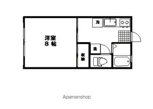 アメニティタウンB【107号室】の間取り