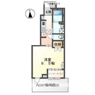 サニーソア【1階】の間取り