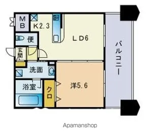 ベイサージュ箱崎【504号室】の間取り
