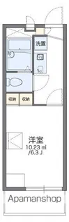 レオパレスオリザ アウレア【3階】の間取り