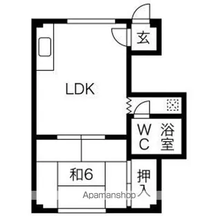 A COURT【F号室】の間取り