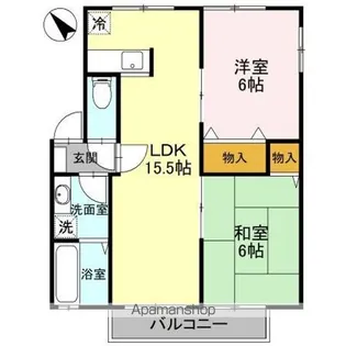 エクセレントワイケイ A【2階】の間取り