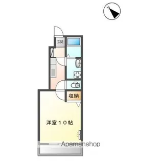 ベアローズ弐番館【1階】の間取り