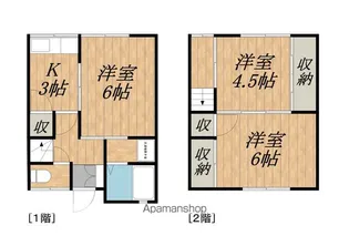 長野県飯田市上郷別府【テラスハウス】の間取り
