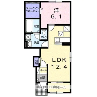 クラレスC【1階】の間取り