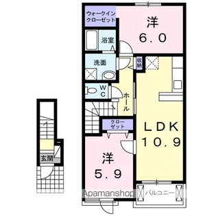 グリーンシトラス【2階】の間取り