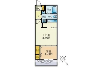 シュルークアナーカ大橋【4階】の間取り