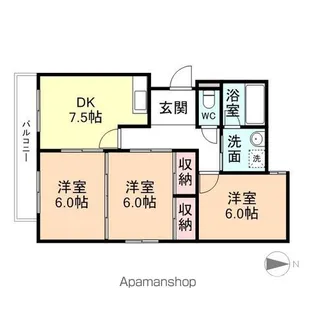 AXIS大泉【2階】の間取り