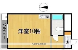 1Rの間取り画像