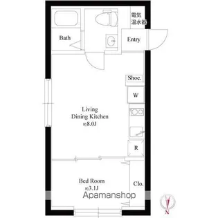 グラウンデュークス西大島【3階】の間取り
