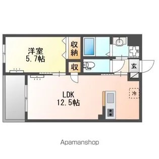 サンジュ(SANJU)【3階】の間取り