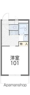 レオパレスKUBOTA【1階】の間取り