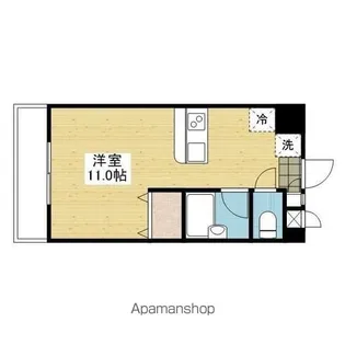 アルト雄郡 東棟【401.号室】の間取り