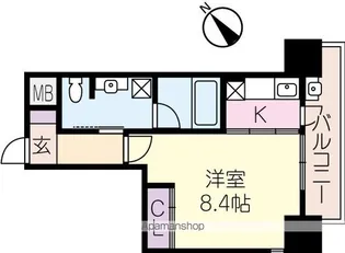 エルミナリュクス【906号室】の間取り