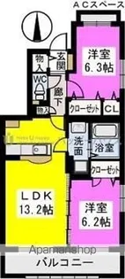 ブランシュ ネージュ【2階】の間取り