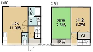 大益ハイツ(ダイエキハイツ)【左号室】の間取り