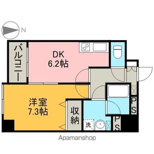 ディアコート白川(シラカワ)【8階】の間取り