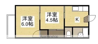 プラジール門田【2階】の間取り