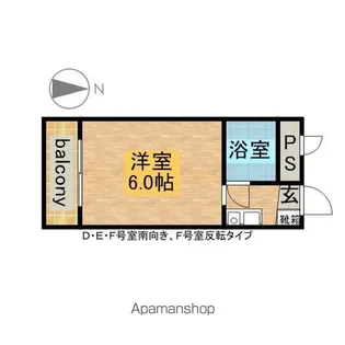 プレスイン日比野【7階】の間取り