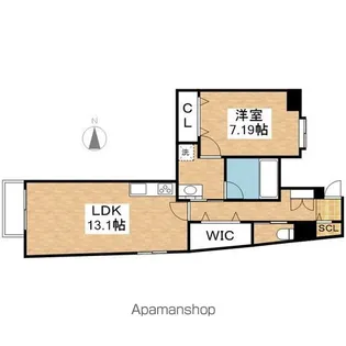 N APARTMENT【6階】の間取り