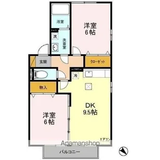 千葉県千葉市若葉区みつわ台2丁目【アパート】の間取り