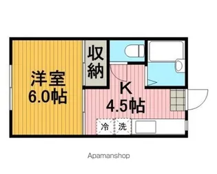 陽林館【105号室】の間取り