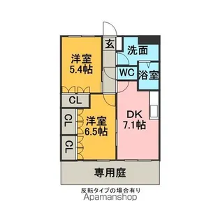 コーポ アイビー【1階】の間取り