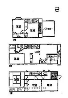 松原町戸建【1階】の間取り