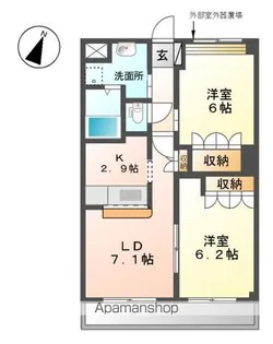 メープル メゾン【2階】の間取り