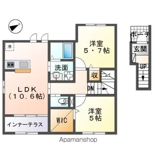 ST ハイムⅡ【2階】の間取り