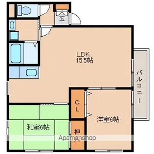 アーバンアベニュー二日市【B102号室】の間取り