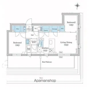 スタイリオ池上SOUTH【4階】の間取り