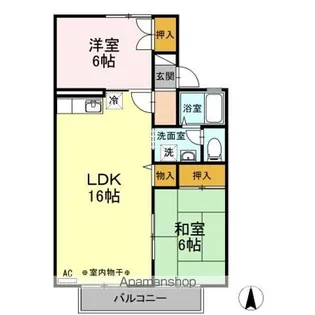 グリーンパラシオン II【2階】の間取り